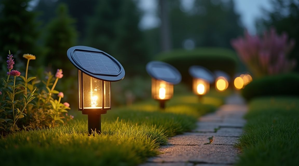 marcas de luminárias solar para jardim - Ilustração detalhada sobre marcas de luminárias solar para jardim