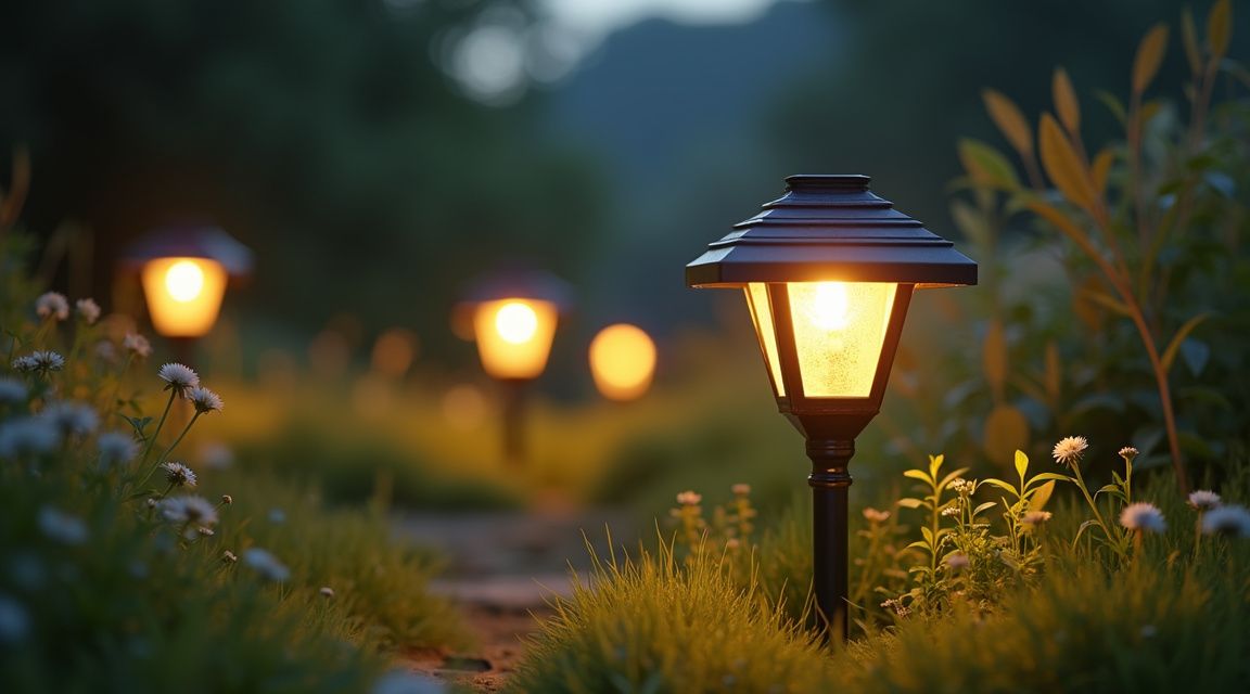 marcas de luminárias solar para jardim - Ilustração informativa sobre marcas de luminárias solar para jardim